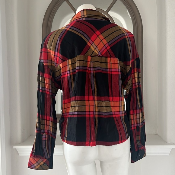 Anthropologie’s Sanctuary The Cabin Plaid Button-Down Shirt, Size M New w/Tag - Picture 7 of 10